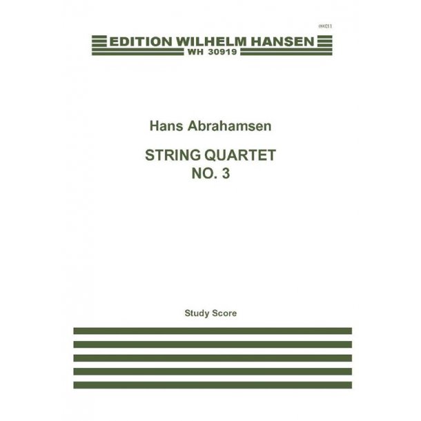 Hans Abrahamsen: String Quartet No.3 (Score)