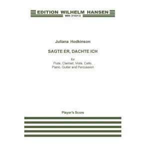 SAGTE ER, DACHTE ICH