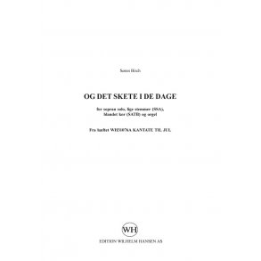 Sren  Birch: Og Det Skete I De Dage