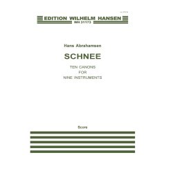 Hans Abrahamsen: Schnee - Ten Canons For Nine Instruments (Score)
