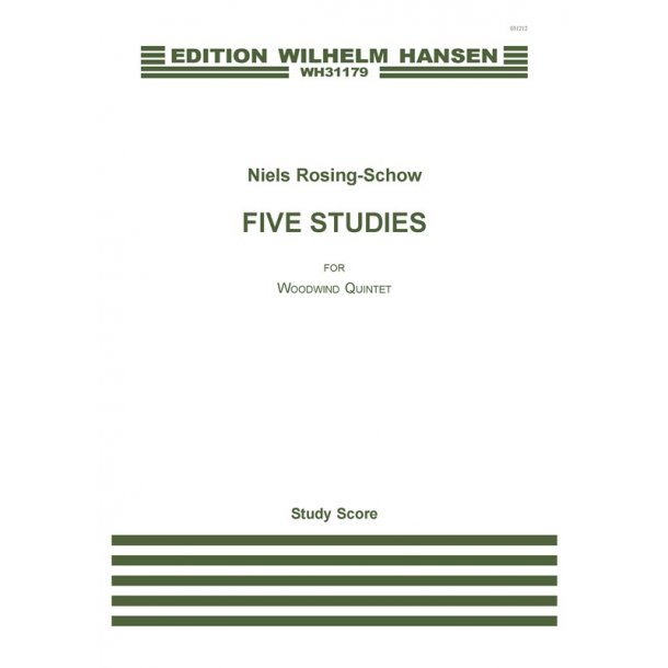 Niels Rosing-Schow: Five Studies (score)