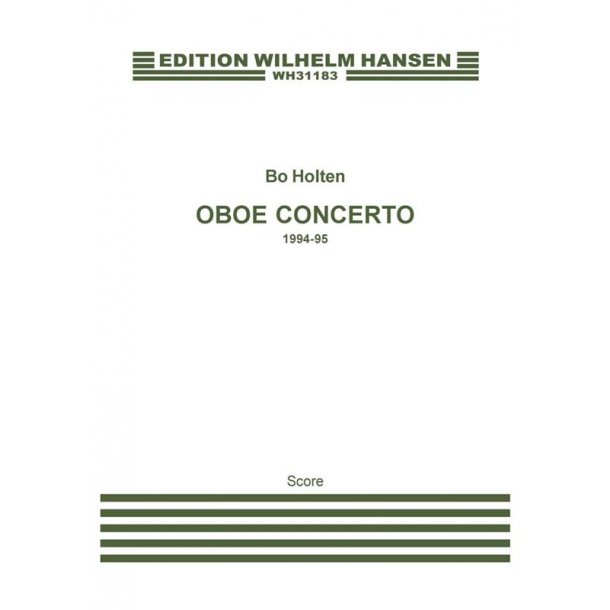 Bo Holten: Oboe Concerto (Score)