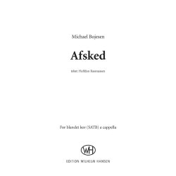 Michael Bojesen: Afsked (SATB)