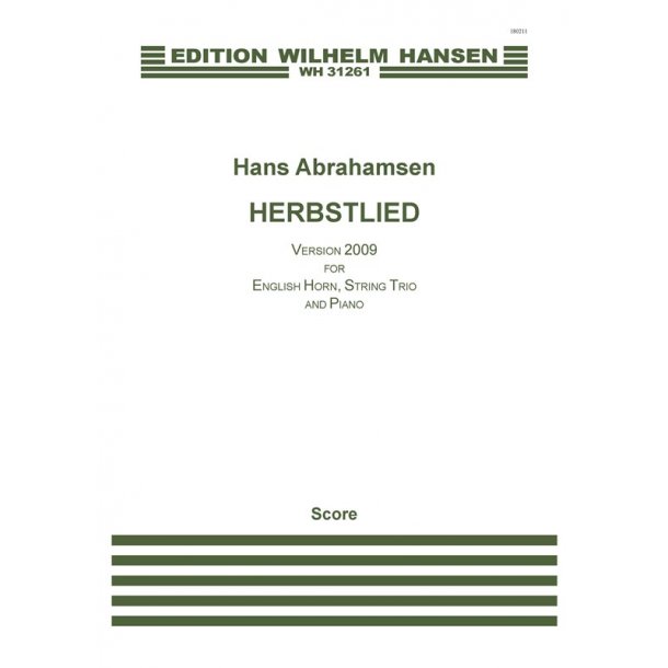 Hans Abrahamsen: Herbstlied - Version 2009 (Score)