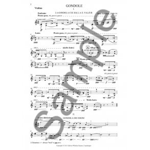 Bent Srensen: Gondole for String Trio (Parts)