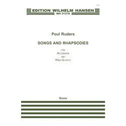 Poul Ruders: Songs and Rhapsodies for Accordion and Wind Quintet (Score)
