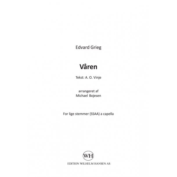 GRIEG EDVARD BOJESEN MICHAEL VREN