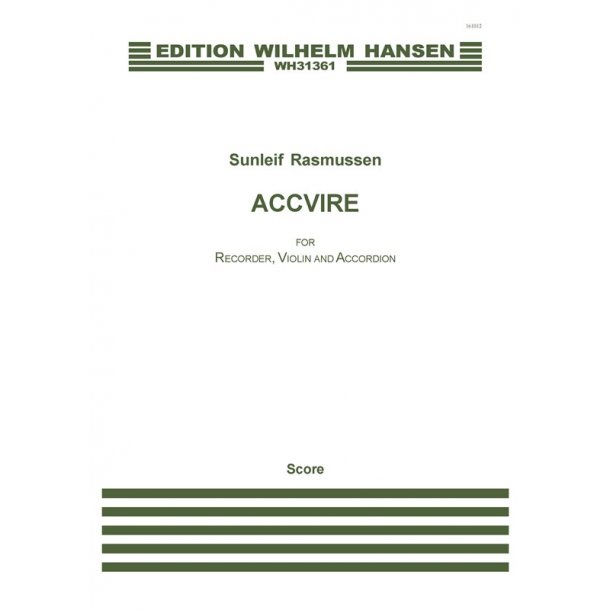 Sunleif Rasmussen: Accvire (score)