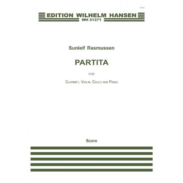 Sunleif Rasmussen: Partita (Score)