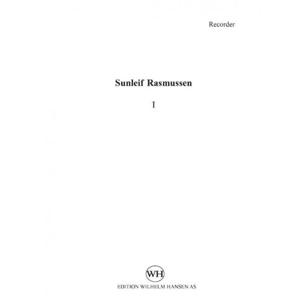 Sunleif Rasmussen: I (Recorder part)