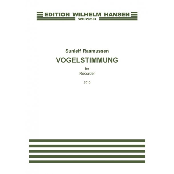 Sunleif Rasmussen: Vogelstimmung (Recorder Solo)