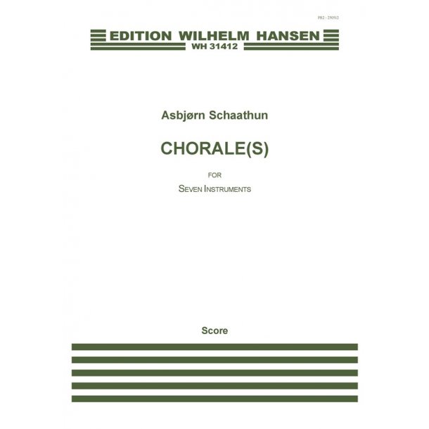 Asbjrn Schaathun: Chorale (s) (Score)