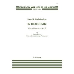 Henrik Hellstenius: In Memoriam, Violin Concerto No. 2 (Score)