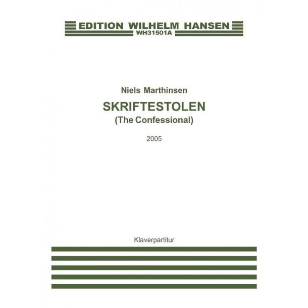 Niels Marthinsen: The Confessional (Vocal score)