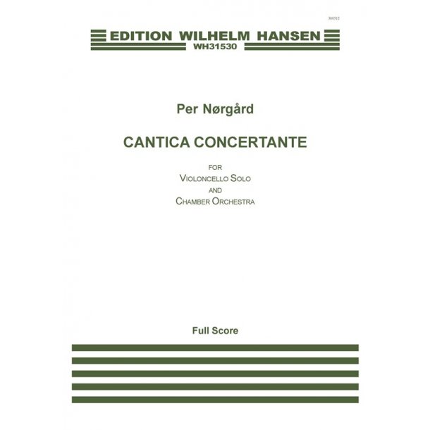 Per Nrgrd: Cantica Concertante (Score)