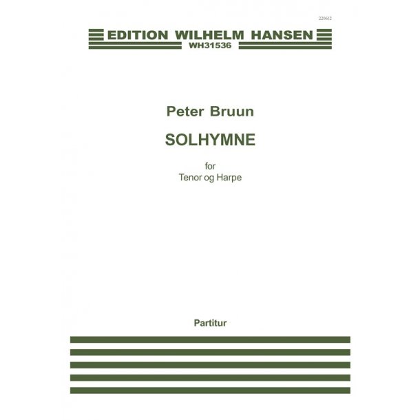 Peter Bruun: Solhymne (Player's score)