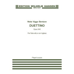 Niels Viggo Bentzon: Duettino OP.343 (Player's score)