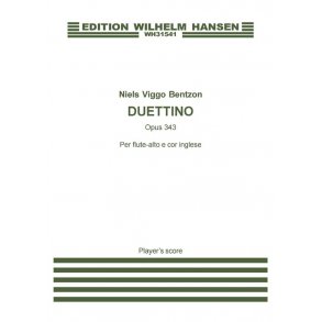 Niels Viggo Bentzon: Duettino OP.343 (Player's score)