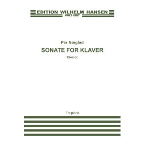 Per Nrgrd: Sonate For Klaver 1949-50 (piano)