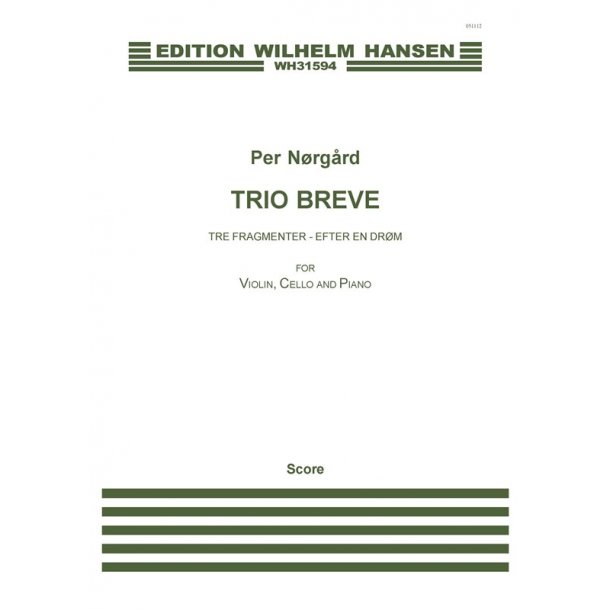 Per Nrgrd: Trio Breve (Score and parts)