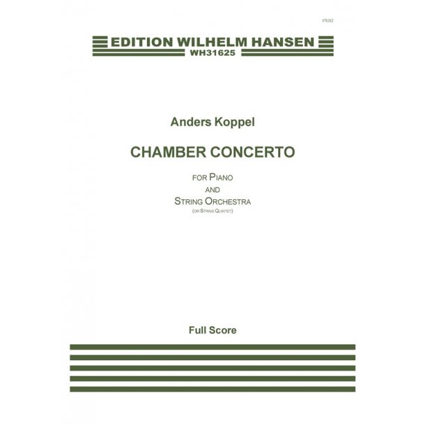 Anders Koppel: Piano Chamber Concerto (Score)