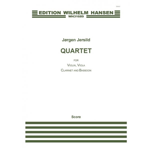 J&oslash;rgen Jersild: Quartet (Score)