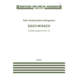 Pelle Gudmundsen-Holmgreen: String Quartet No. 12 'Each In Each' (Score)