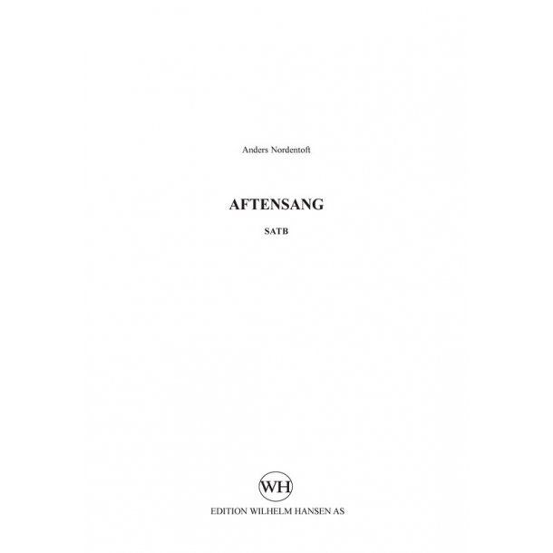 Anders Nordentoft: Aftensang