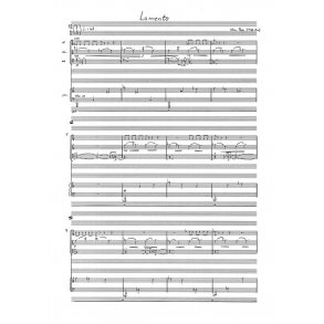 Steen Pade: Lamento For Piano Quartet (Score)