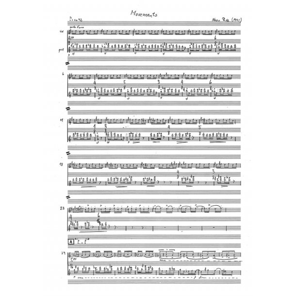 Steen Pade: Movements For Cello And Guitar
