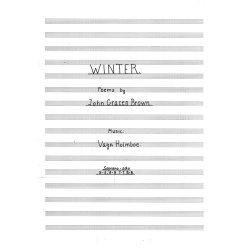 Vagn Holmboe: Winter Op.181 For Soprano Solo And Choir