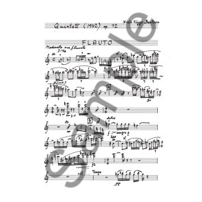 Niels Viggo Bentzon: Quintett Op.12 (Parts)