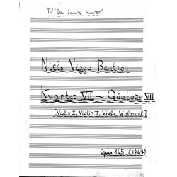 Niels Viggo Bentzon: Strygekvartet Nr. 7 /String Quartet No. 7 Op