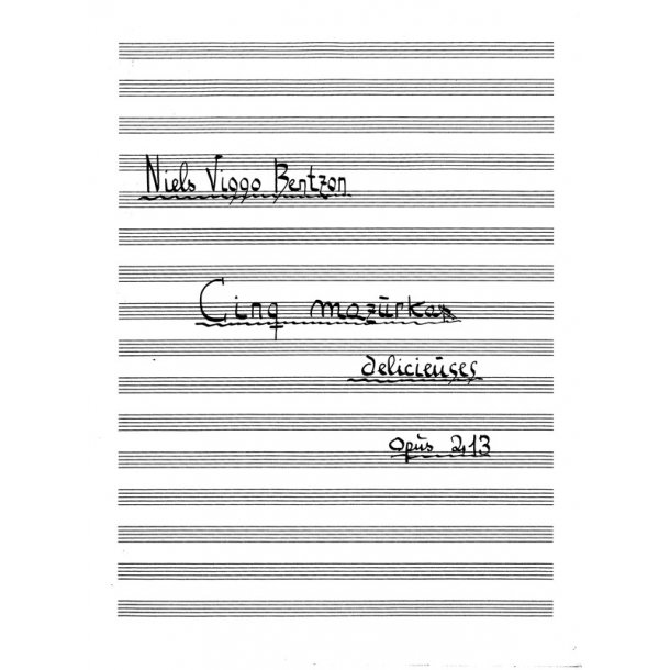 Niels Viggo Bentzon: Cinq Mazurkas