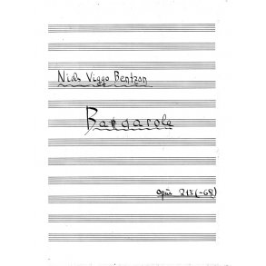 Bentzon Barcarole Op.215 Pf