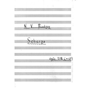 Bentzon Scherzo For Klaver Op.218 Pf