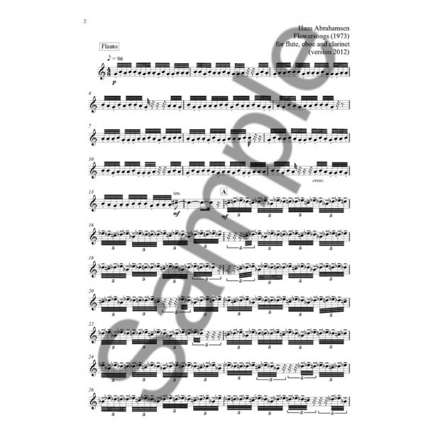 Abrahamsen Flowersongs Ver. 2012 Pts