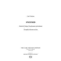 Carl Nielsen: Snefrid - Incidental Music For Orchestra (Score)