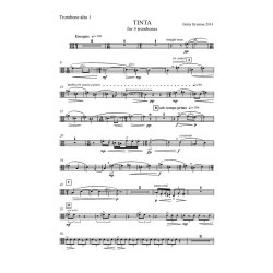 Britta Bystr&ouml;m: Tinta - For Four Trombones (Parts)