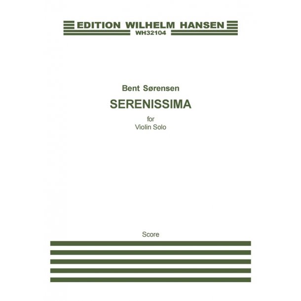 Bent S&oslash;rensen: Serenissima