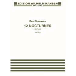 S&atilde;rensen 12 Nocturnes For Piano Pf