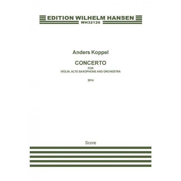 Koppel Concerto For Vln/Sax/Orch Sc