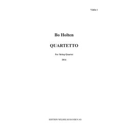 Bo Holten: Quartetto - For String Quartet (Parts)