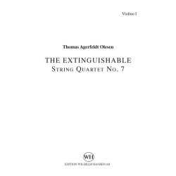 Thomas Agerfeldt Olesen: String Quartet No.7 'The Extinguishable' (Parts)