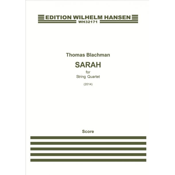 Thomas Blachman: Sarah (Score And Parts)