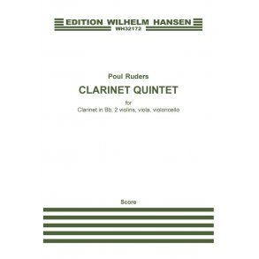 Poul Ruders: Clarinet Quintet (Score)