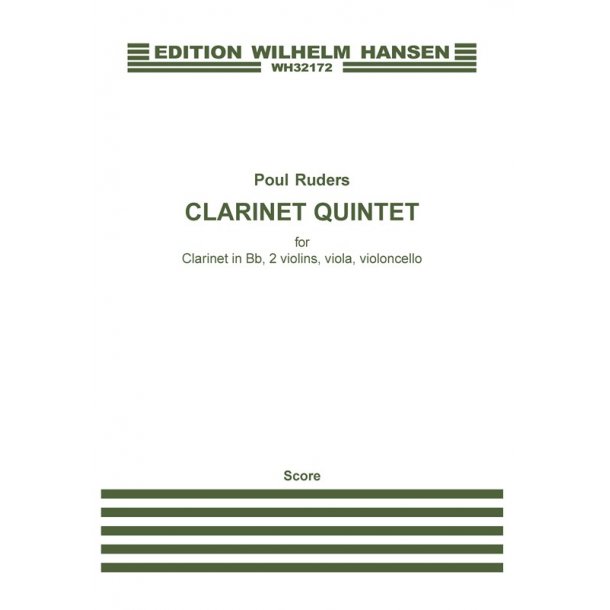 Poul Ruders: Clarinet Quintet (Score)