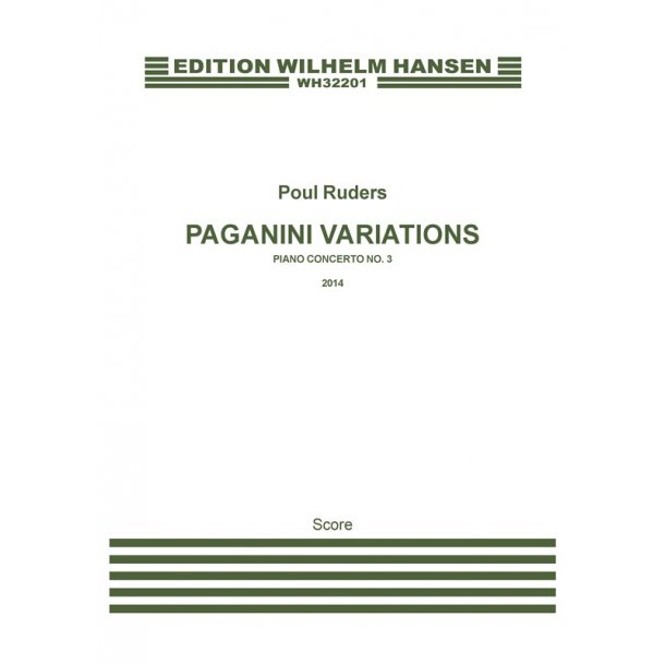 Poul Ruders: Paganini Variations - Piano Concerto No.3 (Score)