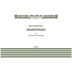Bent S&oslash;rensen: Whispering For Recorder And Strings (Score)