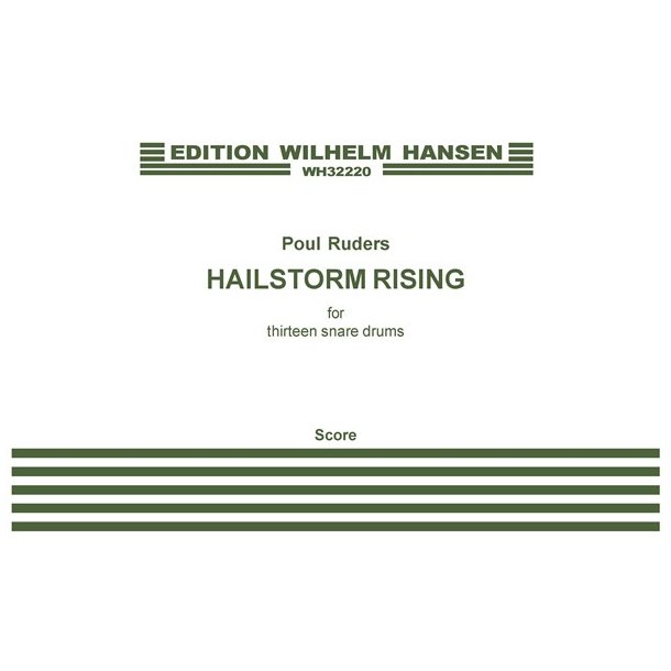 Poul Ruders: Hailstorm Rising (Score)